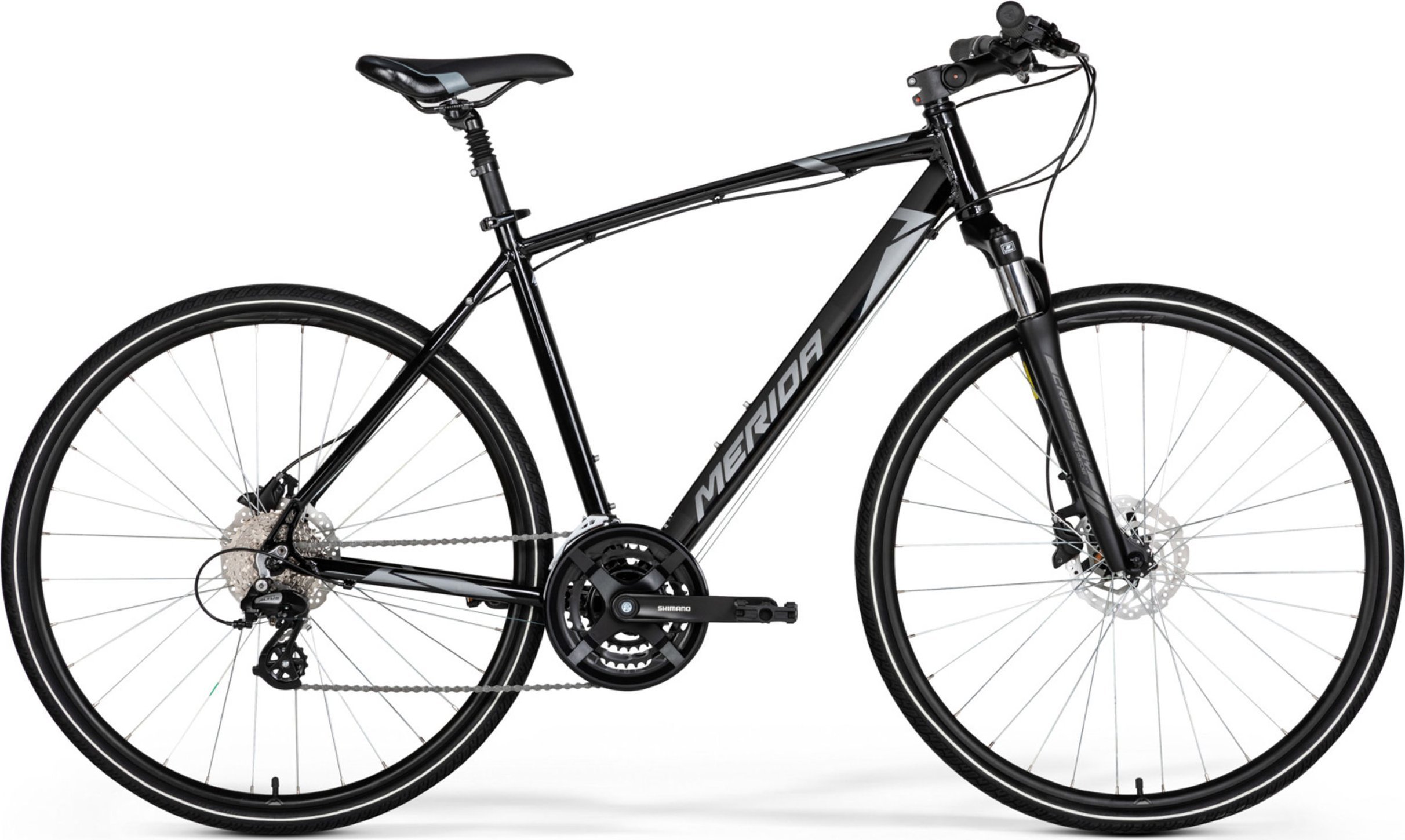 Merida Merida CROSSWAY 15 28" 22/23 Wybierz rozmiar ramy: L, Wybierz kolor: GLOSSY BLACK(MATT SILVER)