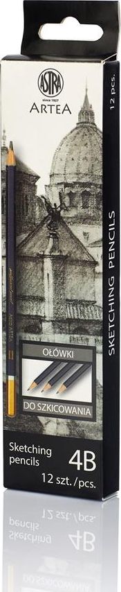Astra Ołówek do nauki szkicowania 4B Artea (12szt) ASTRA