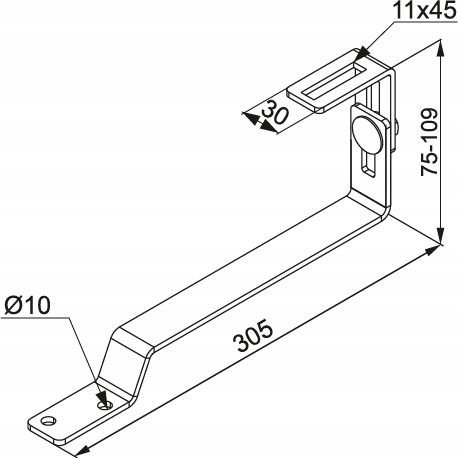 Baks Uchwyt dachowy regulowany DURSE 898141