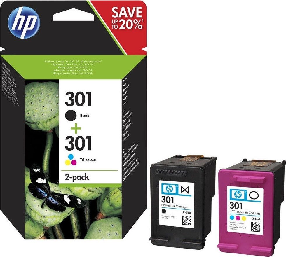 Tusz HP HP Tusz nr 301+301 N9J72AE 2pack CMY+K