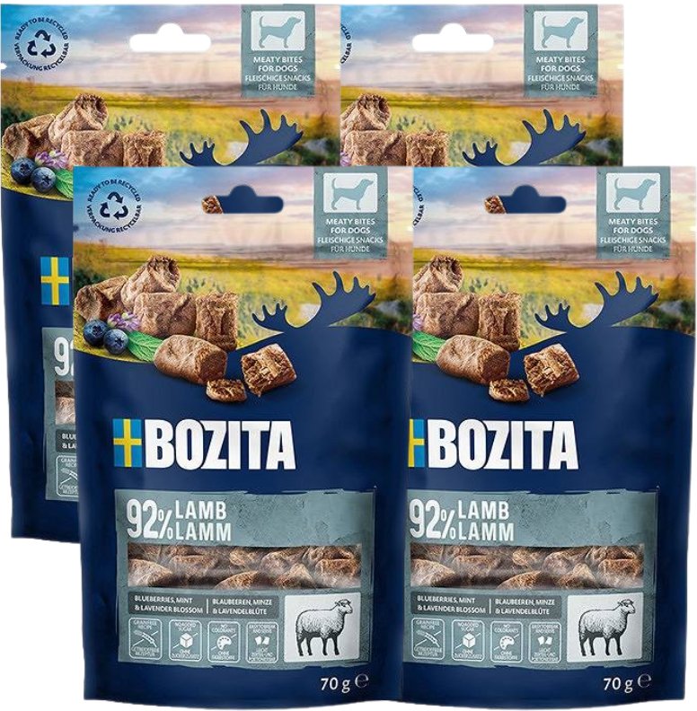 BOZITA Meaty Bites jagnięcina przysmak pies 4x70g