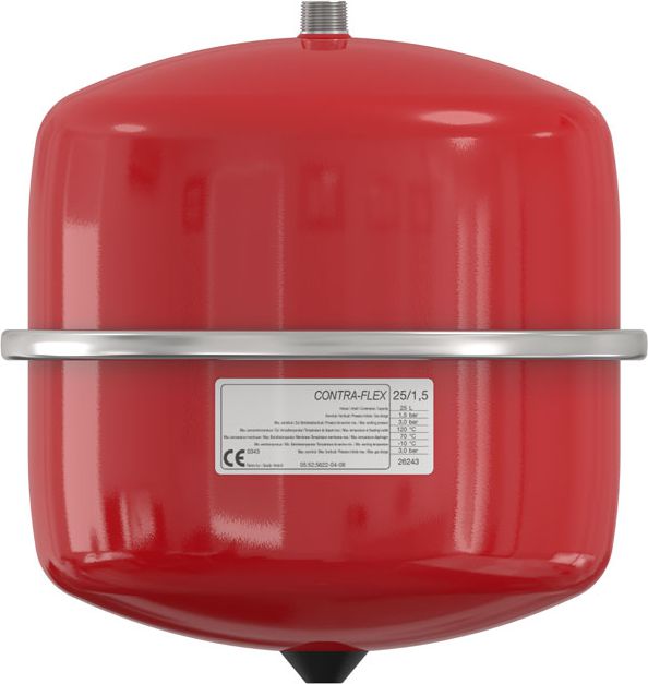 Flamco Naczynie wzbiorcze Contra Flex wiszące 25L czerwone do C.O. 3bar (26243)