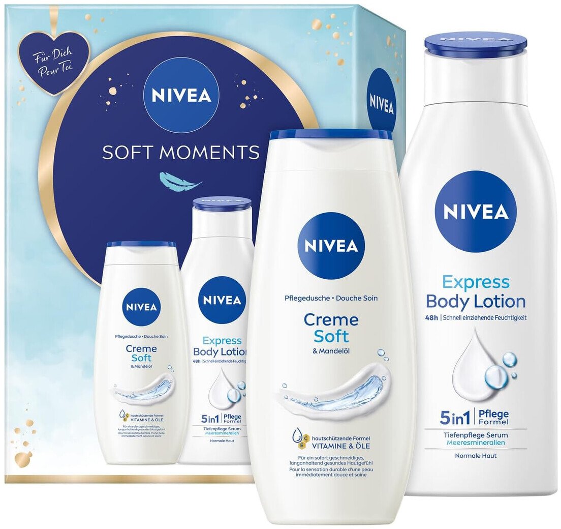 Nivea Soft Moments Zestaw pielęgnacyjny do ciała kobiet 250ml