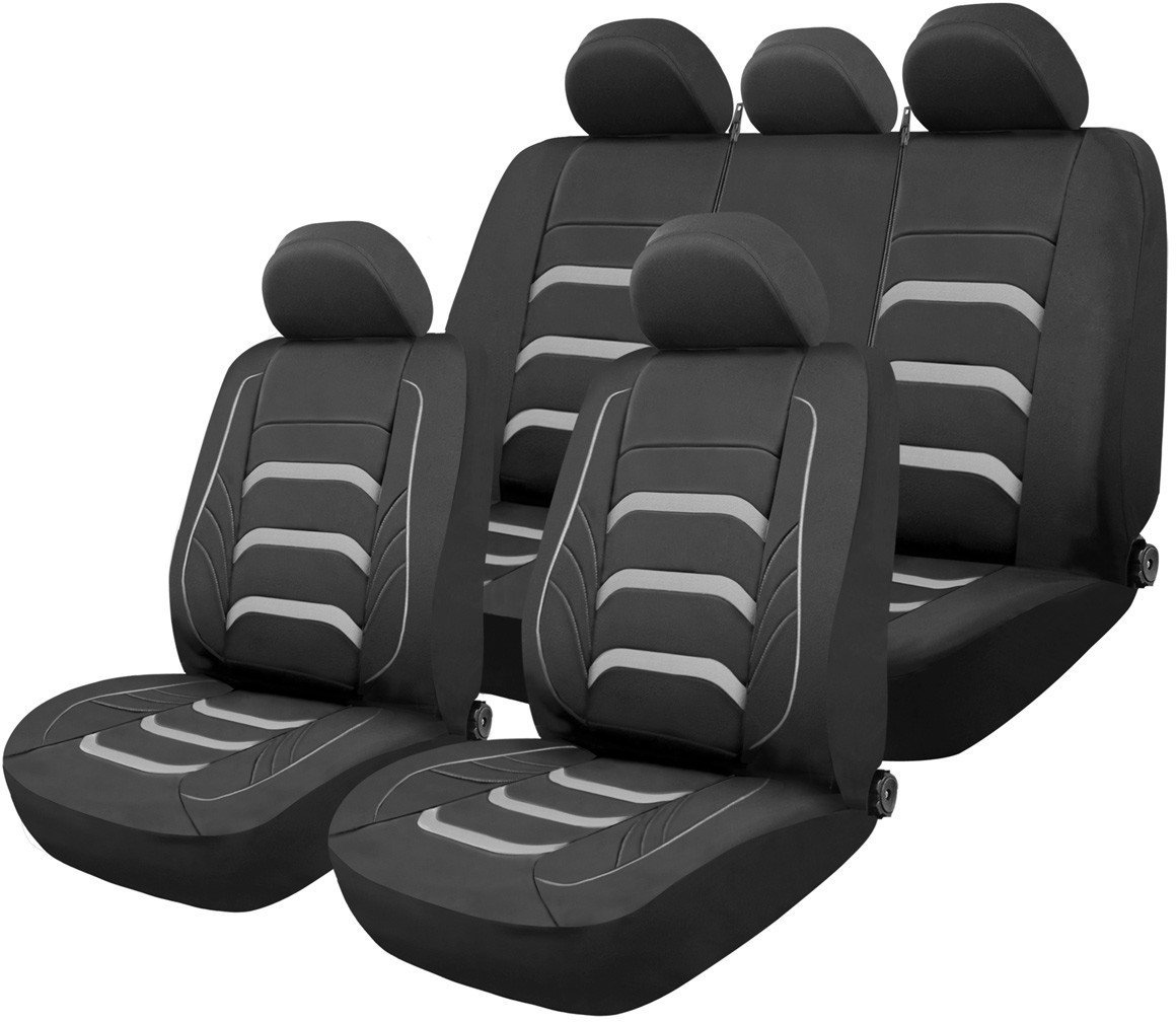 Pokrowce samochodowe na fotele uniwersalne przód tył komplet sc24 amio-04624
