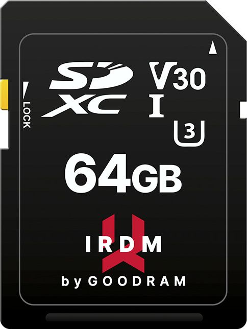 Karta GoodRam IRDM SDHC 64 GB UHS-I/U3 V30 (IR-S3A0-0640R12)