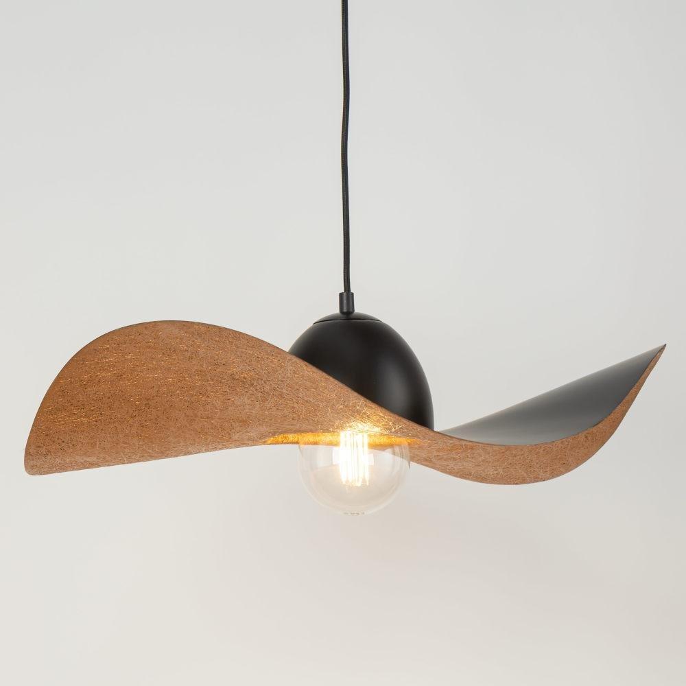 Lampa wisząca Sigma Czarna lampa wisząca KAPELLO metalowy zwis do gabinetu kapelusz