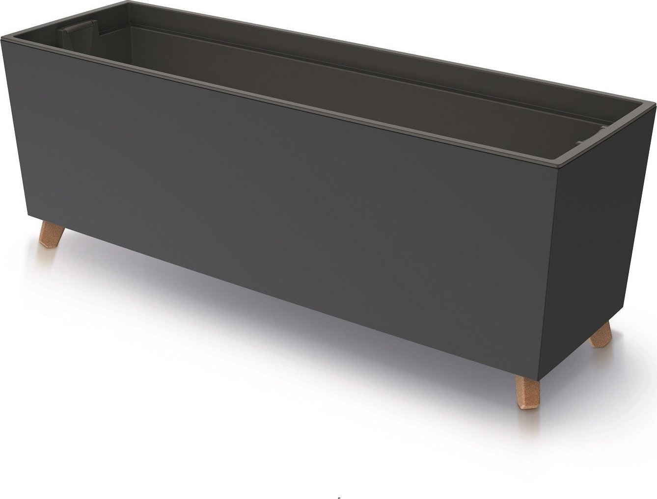 Prosperplast Doniczka URBI CASE - antracytowy