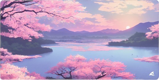 Sharkoon SKILLER SGP40 D3 Gaming Mouse Pad (Pink/Multicolor)