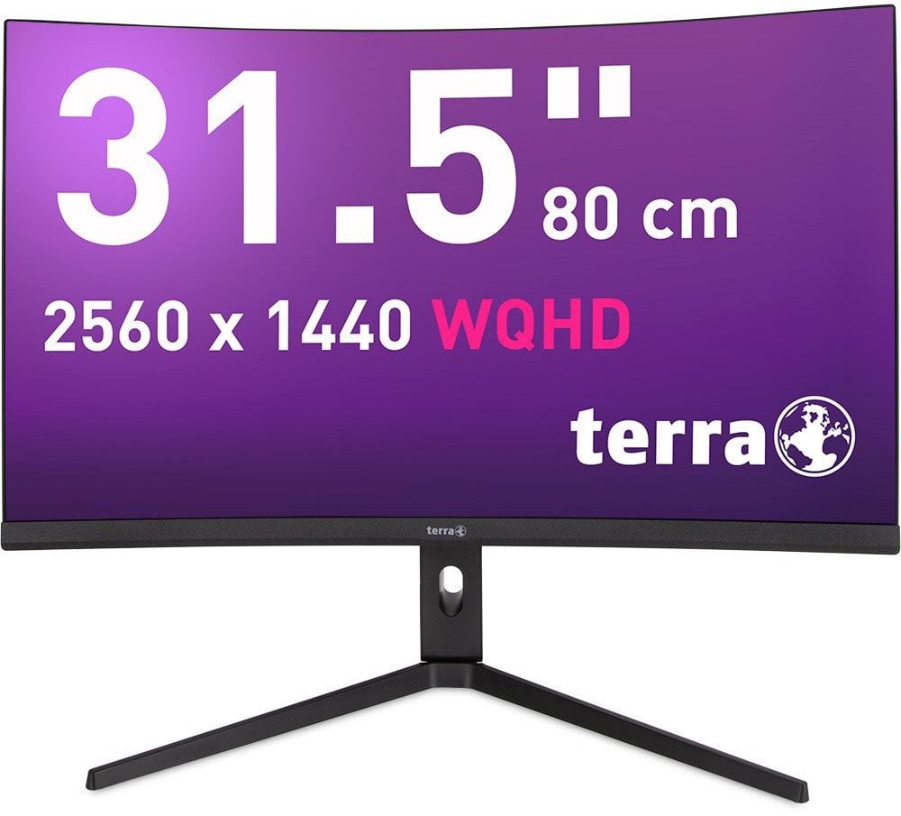TERRA LCD/LED 3285W HA black CURVED USB-C/HDMI/DP
