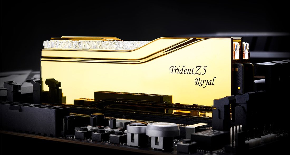 Pamięć G.Skill Trident Z5 Royal, DDR5, 64 GB, 6000MHz, CL28 (F5-6000J2836G32GX2-TR5G)