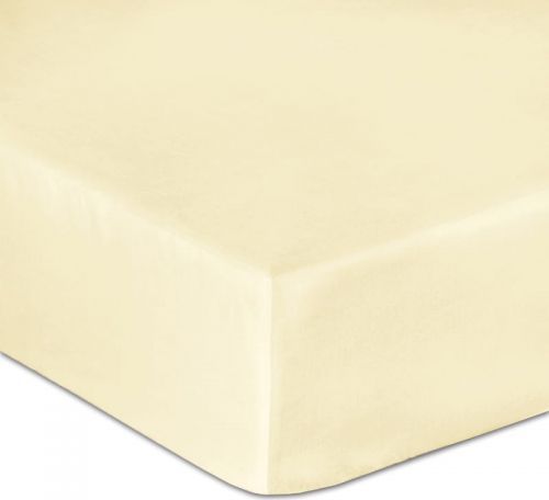 Darymex Prześcieradło satynowe z gumką 140x200 kolor Krem