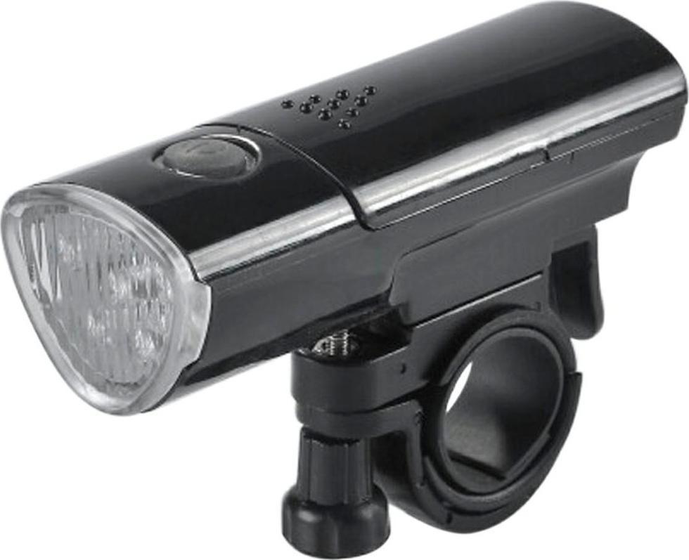 Carcommerce Lampka do roweru przednia czarna - 5 super white LED