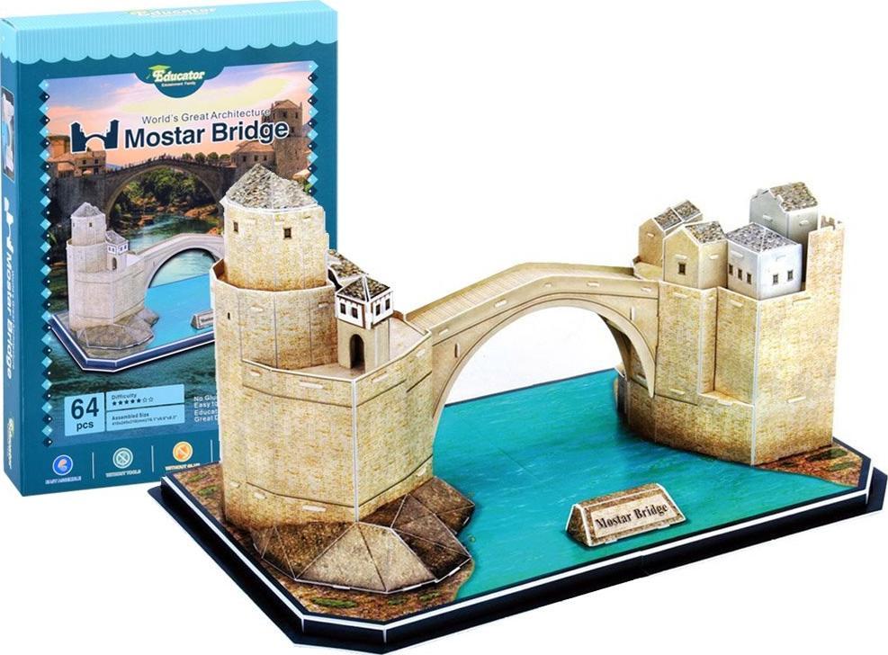 Jokomisiada Puzzle 3D Stary Most w Mostarze 64 ele ZA2900