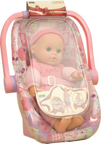 Dromader Lalka 29 cm z fotelikiem (00385)