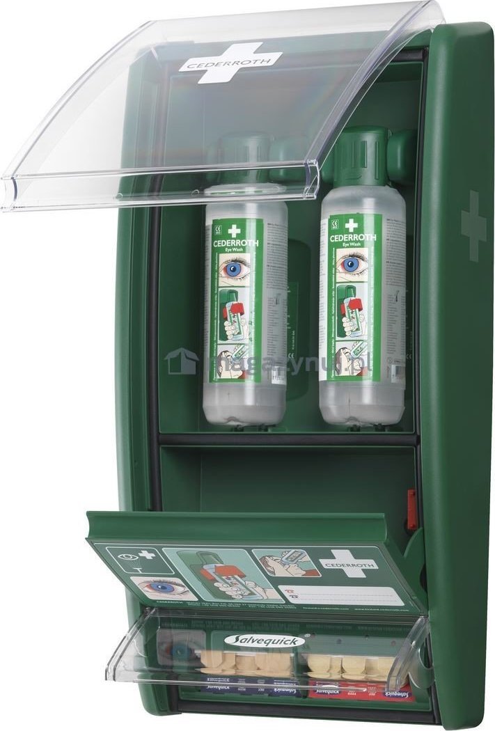 Cederroth Stacja Cederrot na płukanki do oczu z wyposażeniem