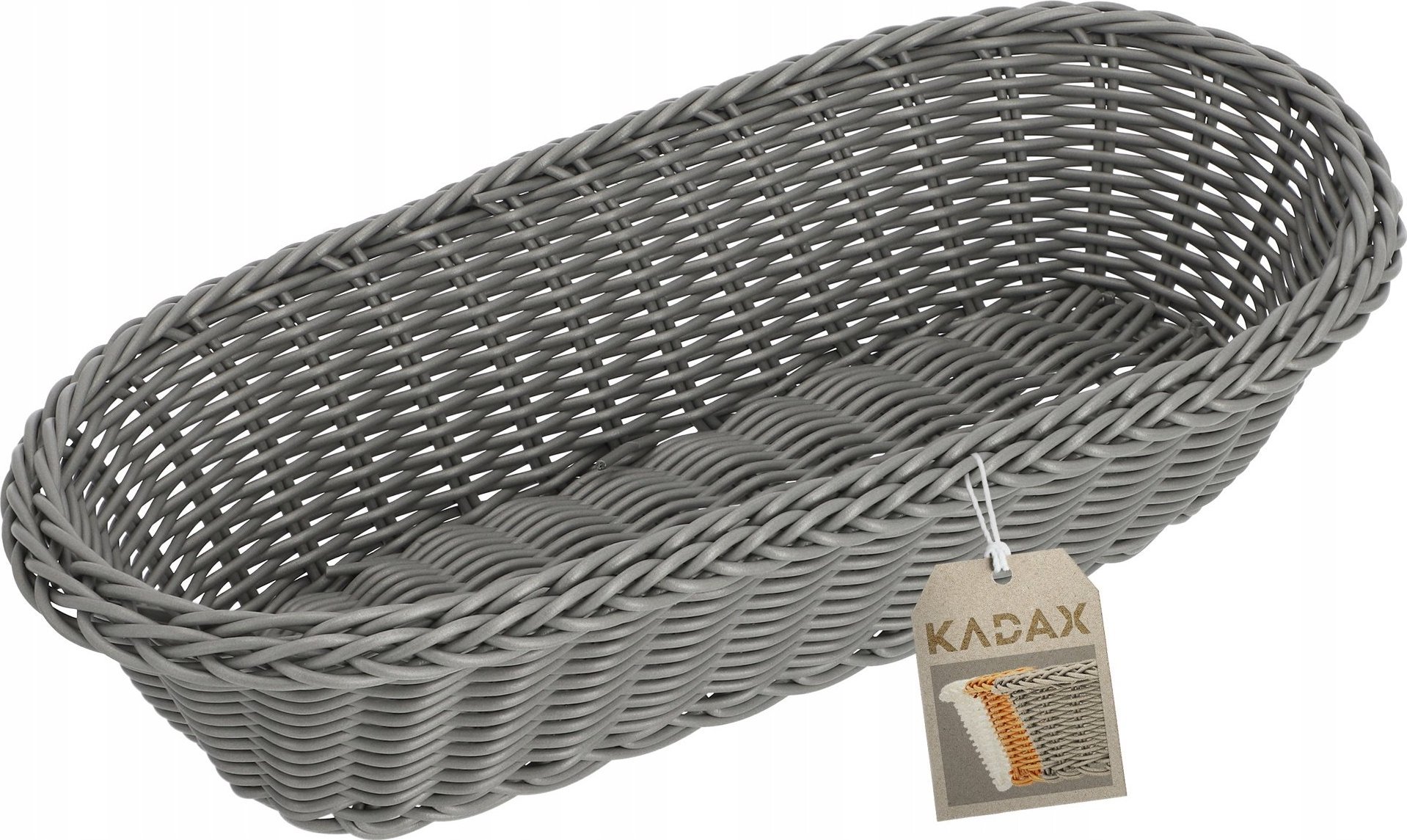 Kadax Koszyk Z Tworzywa Na Chleb Podłużny Szary