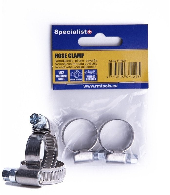Specialist+ SPECIALIST+ stainless steel pl. clamp, 70-90 mm, 2 pcs.