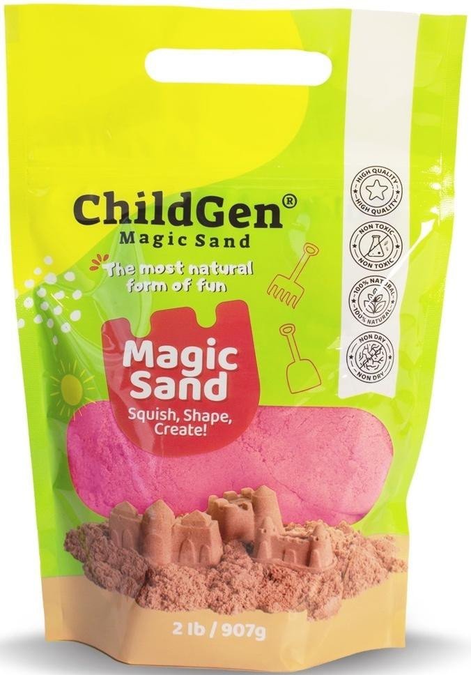 Piasek kinetyczny naturalny różowy 907g EDUKAMP