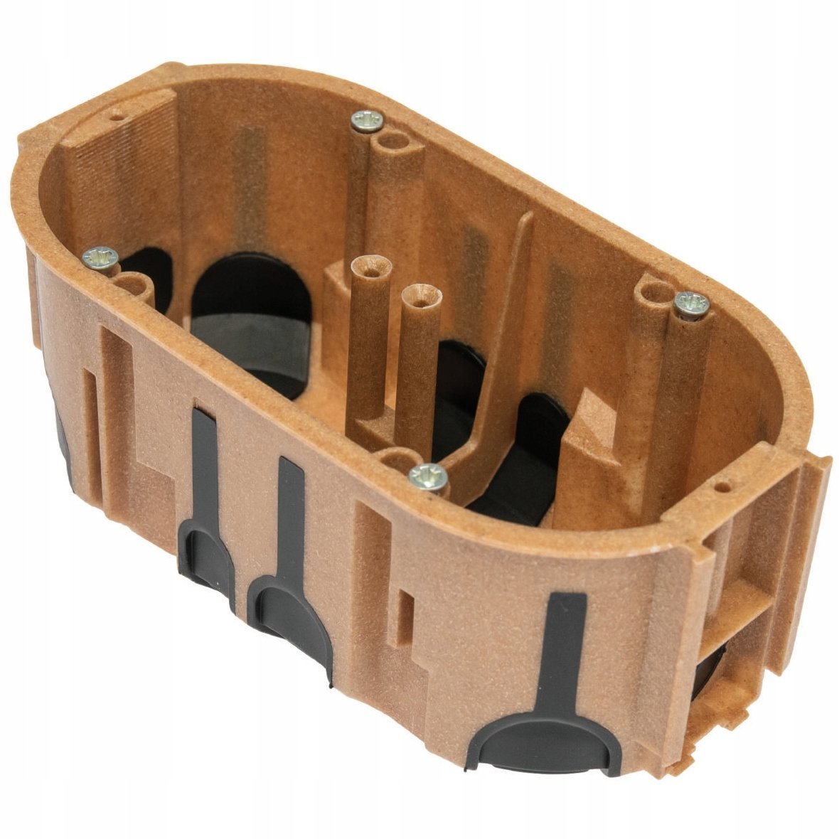 Pawbol Puszka podtynkowa ProDuo ECO* podwójna, głęboka 60mm, fi68, łączeniowa, z wkrętami, WPC, IP30 /A.0092WPC/