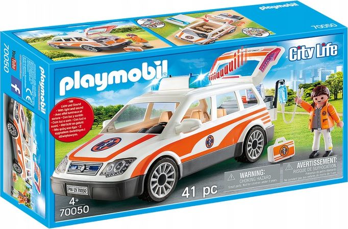 Playmobil Samochód ratowniczy ze światłem i dźwiękiem (70050)