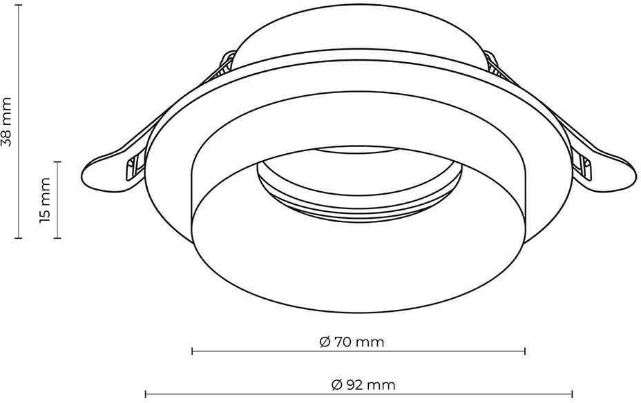 Oprawa wpuszczana oczko JET WHITE 6921 TK Lighting