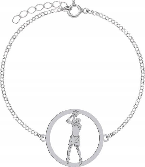 Radziszewska Jewellery Srebrna Bransoletka Koszykówka GRAWER GRATIS
