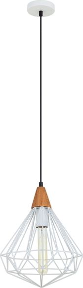 Lampa wisząca Italux industrial biały (MDM-2591/1S WH)