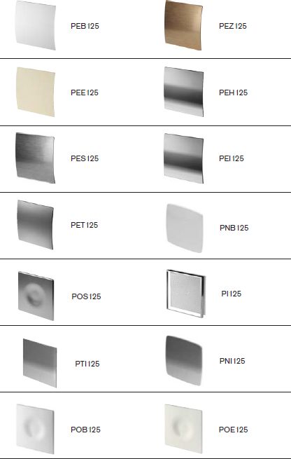 AWENTA Wentylator łazienkowy domowy z higrostatem fi125 kolory