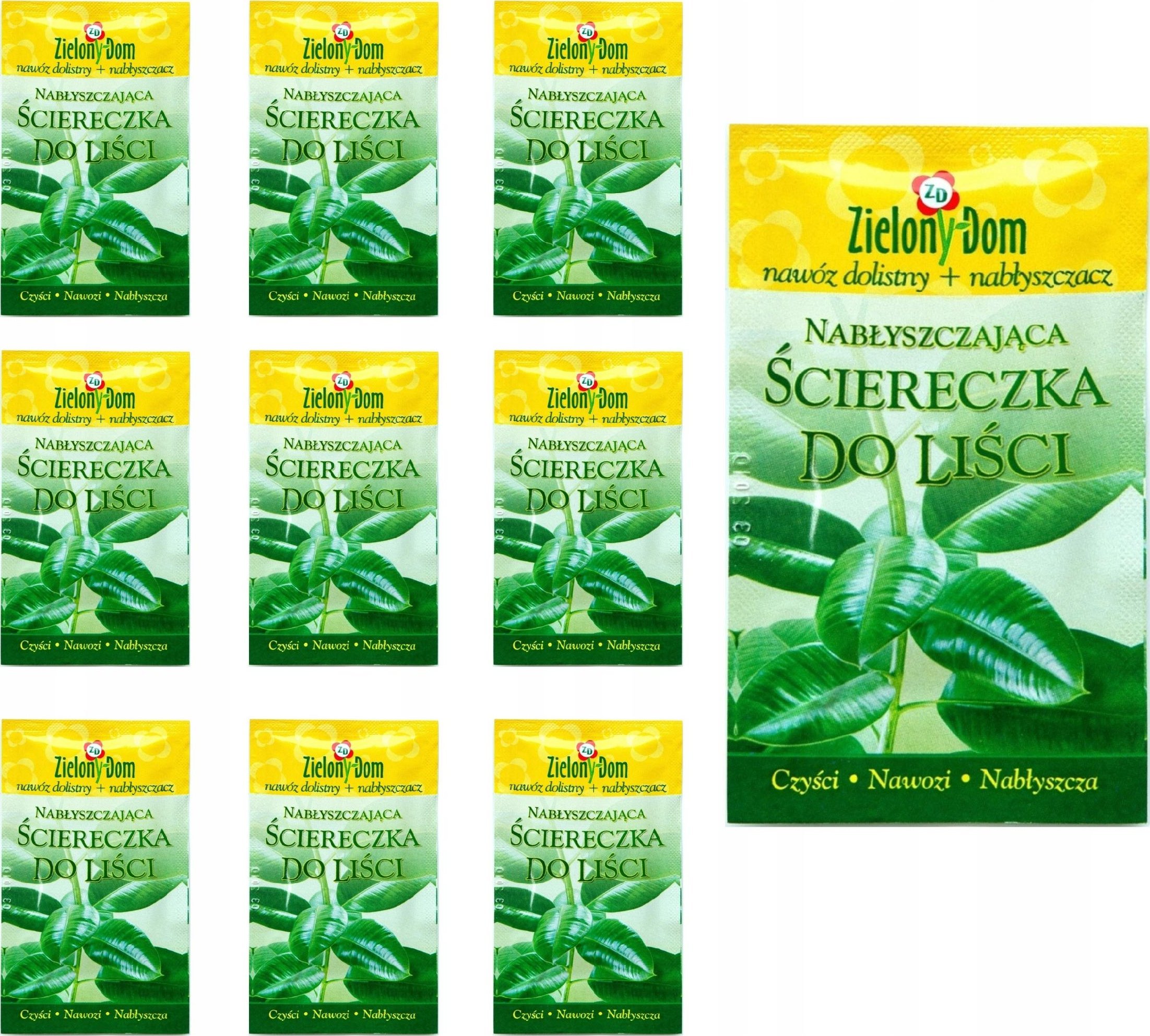 10x Chusteczki pielęgnujące do liści, ściereczka do roślin, kwiatów