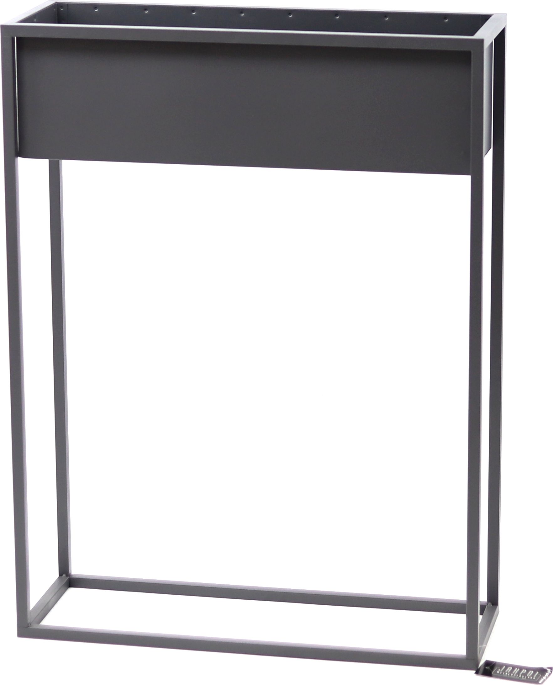 Jakpoldesign Kwietnik Metalowy Stojak CUBO 80x60cm szary skrzynka loft 05-05/S