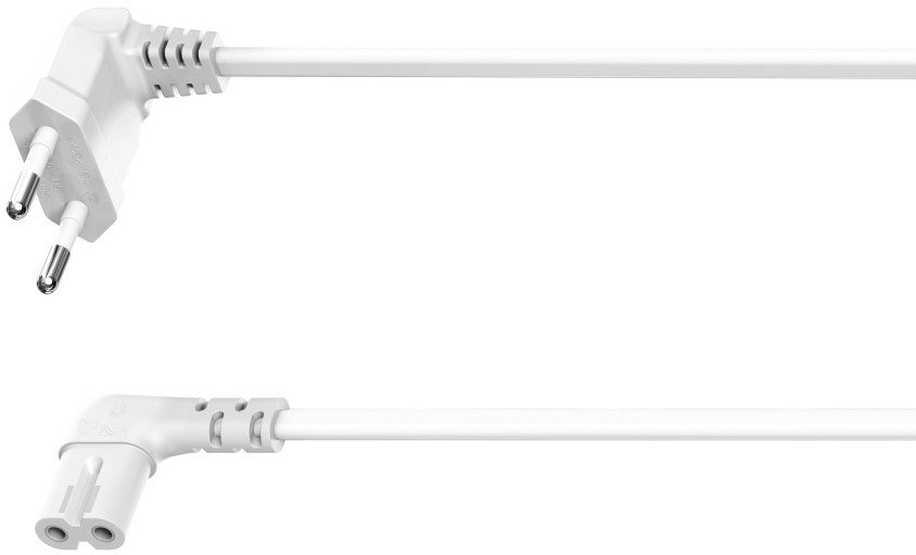 HAMA Euro Mains Lead angled on both side