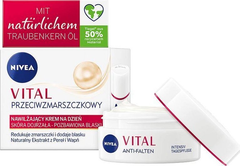 Nivea Vital Przeciwzmarszczkowy nawilżający krem na dzień 50ml