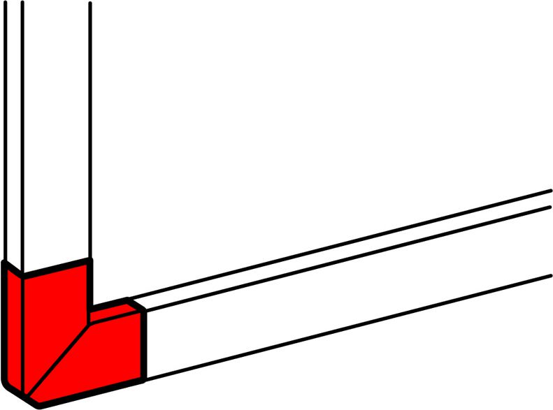 Legrand Pokrywa DLP kąt płaski 80x35-50mm 010767