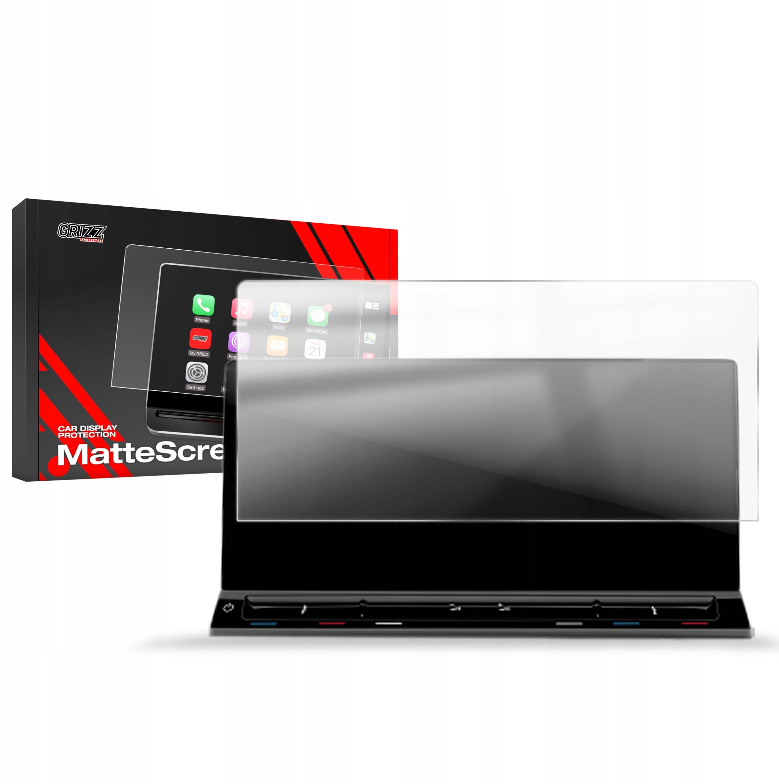 Folia matowa GrizzGlass CarDisplay Protection do Volkswagen VW Transporter T7 Discover Pro 10" 2024
