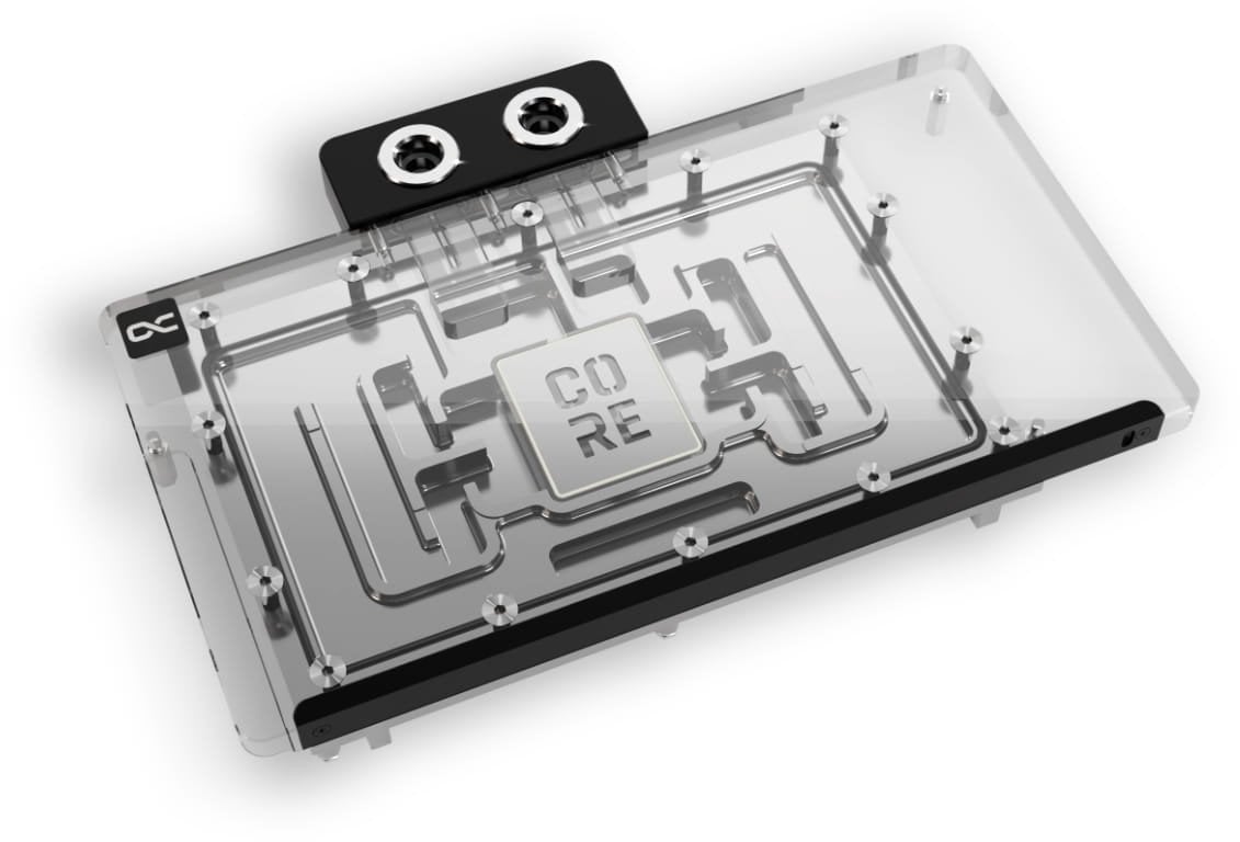 Alphacool Core GeForce RTX 5090 Gaming + Windforce Wasserblock, Backplate - Acryl, schwarz