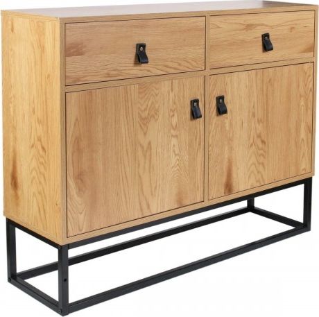 Intesi Komoda Abbott dąb/czarna