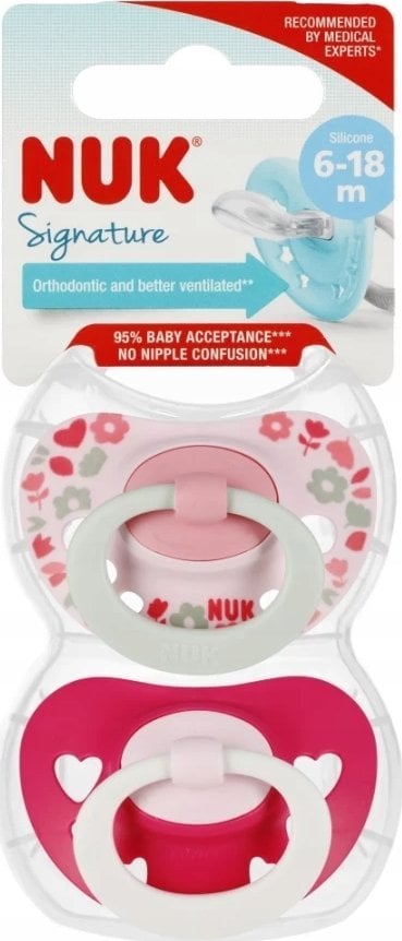 NUK SMOCZEK USP 2EL 6-18M ROZ SIGNA 10736656 1/6