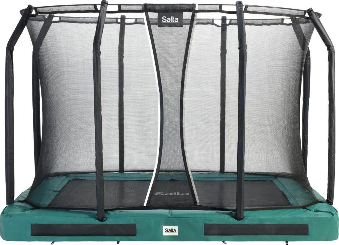 Trampolina ogrodowa Salta Premium Ground z siatką wewnętrzną 305 x 214 cm