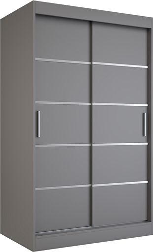 Elior Antracytowa szafa przesuwna 120 - Livia 3X