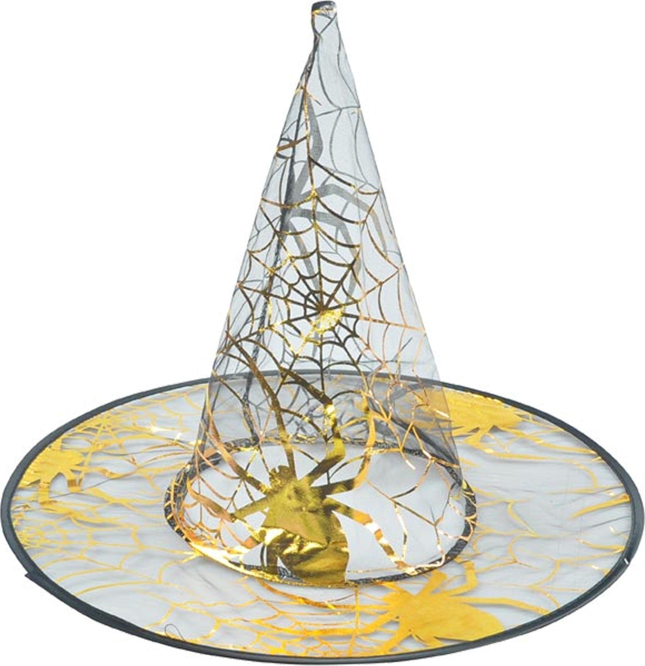 MFP paper kapelusz czarownicy czarno-złoty przeźroczysty 32x32cm 1042271