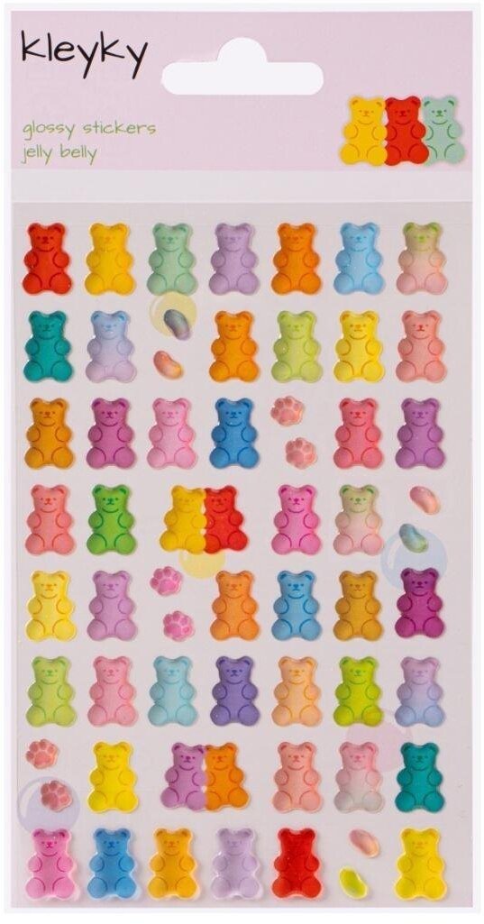 Naklejki wypukłe Misiowe Żelki