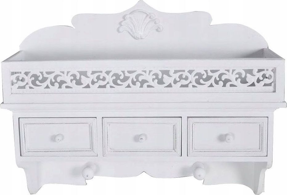 Elior Tradycyjna półka ścienna Norton - biała