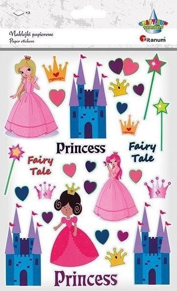 Teka Naklejki papierowe księżniczki mix 66szt.