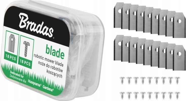 HUSQVARNA/GARDENA ROBOT MOWING BLADES 18 pcs. NEUTRAL