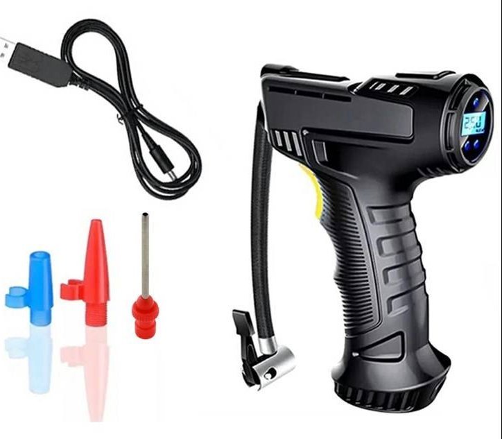 Kompresor samochodowy Aptel Bezprzewodowy KOMPRESOR do Pompowania Opon 120W czarny AG795