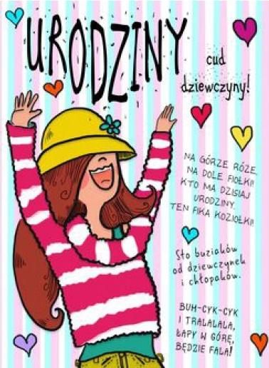 HENRY Karnet B6 Urodziny - Dziewczyna II