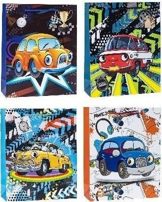 Torebka Pop-Up 3D Auto 18x24x8cm mix ROZETTE