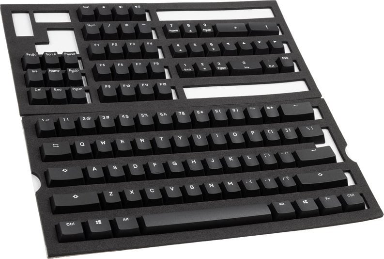 Ducky Ducky Phantom Black PBT Double-Shot Keycap Set, US Layout - 108 keys