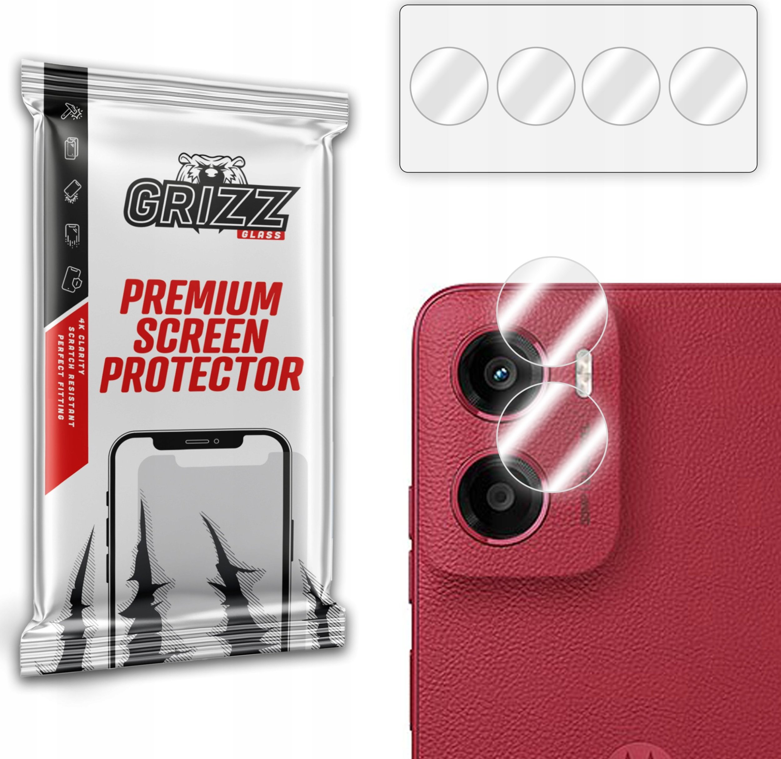 Szkło na aparat GrizzGlass HybridGlass Camera do Motorola Moto G05