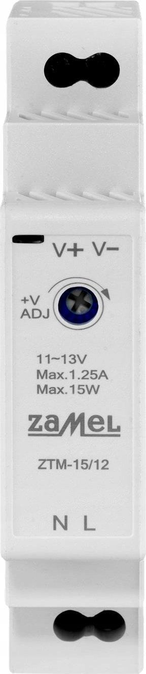 Zamel Zasilacz impulsowy montowany na szynie TH-35 (DIN) , 15W, 12V DC typ: ZTM-15/12 EXT10000279